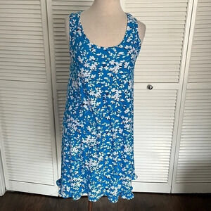 Draper James dress mini dress Jersey knit stretch Size Blue Floral small medium